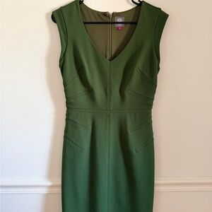 Vince Camuto Forest Green Midi Dress
